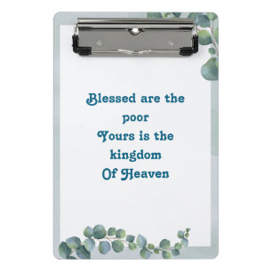 Botanical Beatitudes  Mini Clipboard