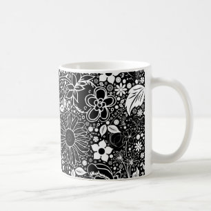 Botanical Beauties Black n White Coffee Mug