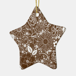 Botanical Beauties Brown START ORNAMENT