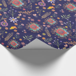 Botanical Beauty Wrapping Paper Floral Pattern