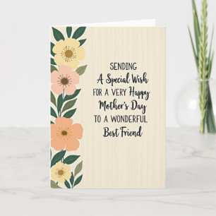 Botanical Best Friend Mothers Day Card