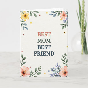 Botanical Best Mum Friend Card