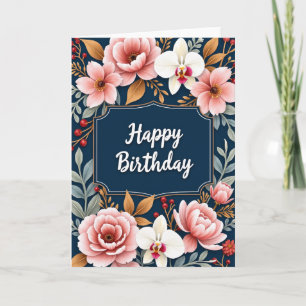 Botanical Birthday Card