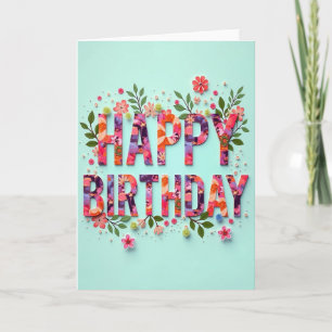 Botanical Birthday Cheer Card