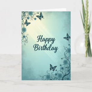 Botanical Birthday Scene Card
