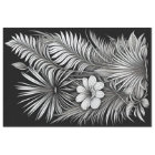 Botanical Black White Line Drawing Large