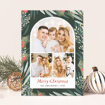 Botanical Bliss Contemporary Arch Photo Christmas Holiday Card<br><div class="desc">Modern meets botanical in this uniquely designed Christmas card. The trendy arch photo frame provides a spotlight for your favorite memories,  while the winter botanical embellishments add a touch of nature's festive charm. Send out your holiday wishes in style with this artful piece that effortlessly marries trend and tradition.</div>