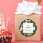 Botanical Bliss Floral Business Labels | Black