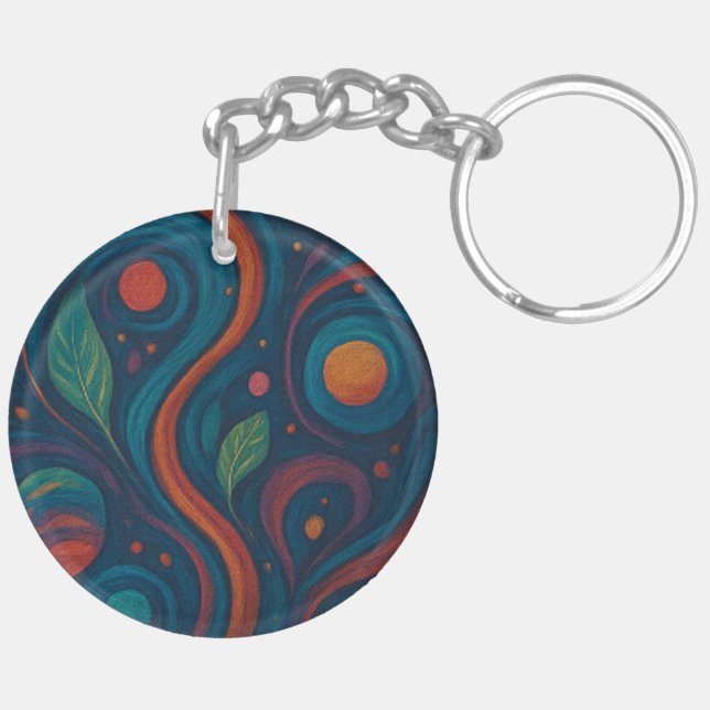 Botanical Bliss Full-Print Keychain (Back Right)