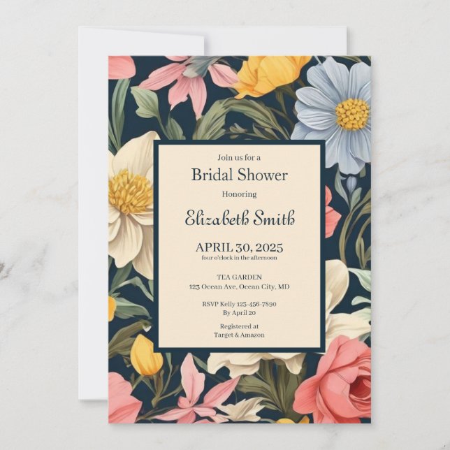 Botanical Bliss Invitation (Front)