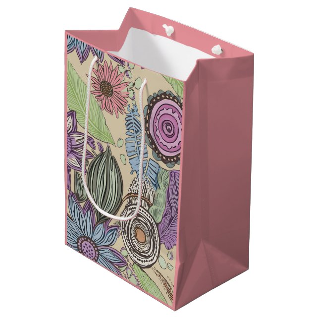 Botanical Bliss Medium Gift Bag (Front Angled)