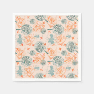 Botanical bliss pattern napkin