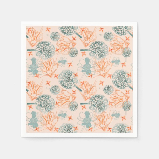 Botanical bliss pattern napkin (Front)