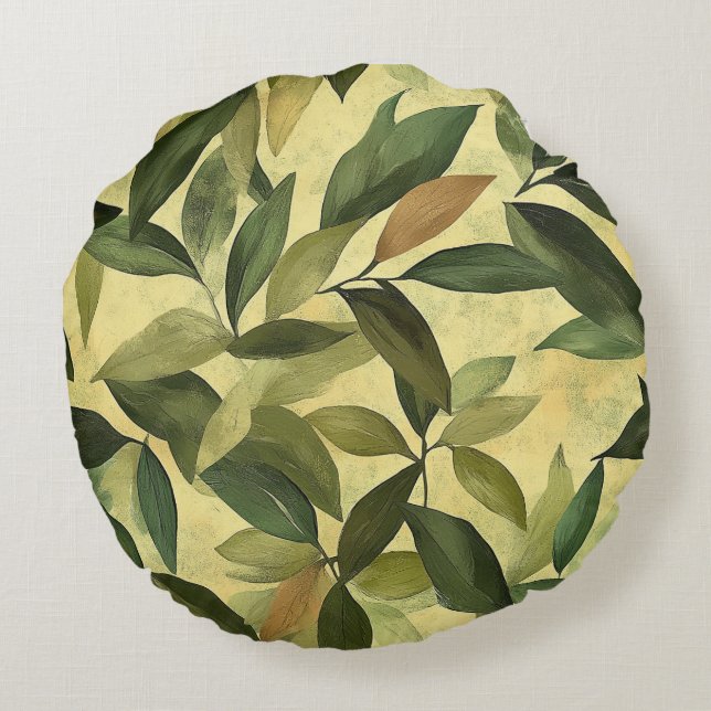 Botanical Bliss Round Cushion (Back)