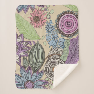 Botanical Bliss Sherpa Blanket