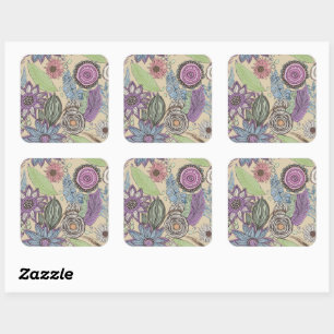 Botanical Bliss Square Sticker