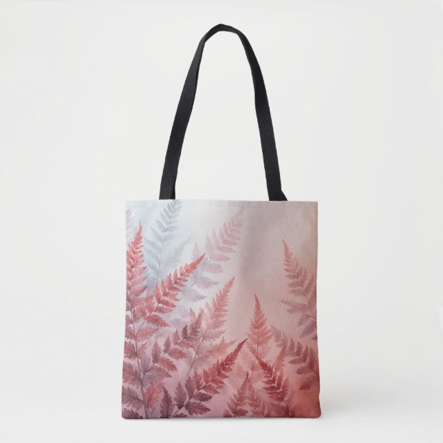Botanical Bliss Watercolor Tote Bag (Front)