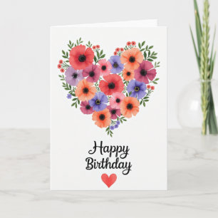 Botanical Bloom Birthday Card