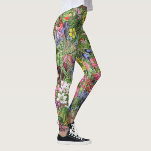 Botanical Bloom Nature Wildflower Leggings