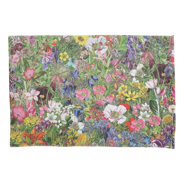 Botanical Bloom Nature Wildflower Pillowcase (Front)