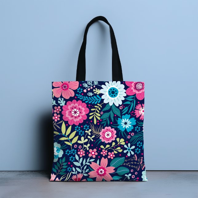 Botanical Blooms | Floral Tote Bag (Creator Uploaded)