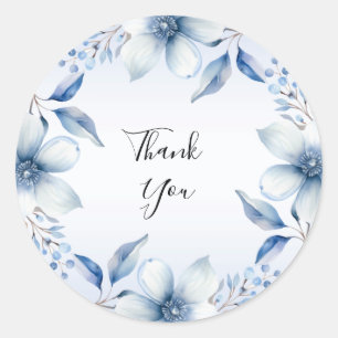 Botanical Blue Flowers Sticker