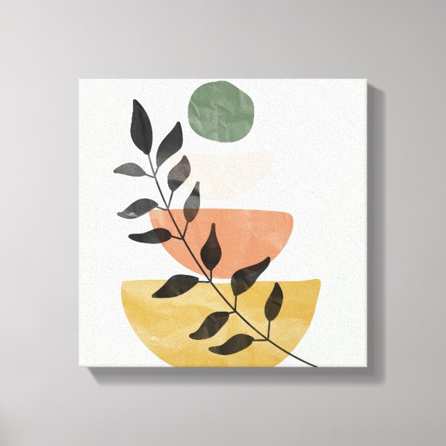 Botanical Bohemian Plant Art- Canvas Print (Front)