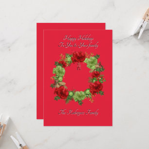 BOTANICAL BOHO CHRISTMAS CARD