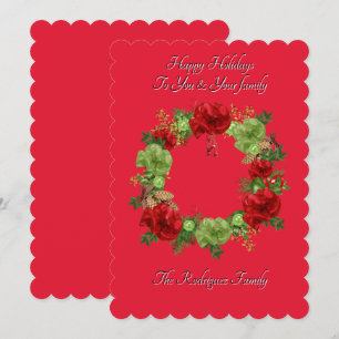 BOTANICAL BOHO CHRISTMAS CARD