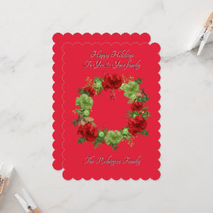 BOTANICAL BOHO CHRISTMAS CARD