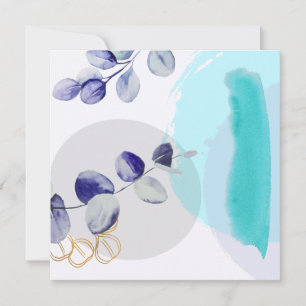 Botanical Boho Cyan Purple