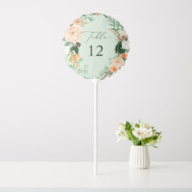 Botanical Boho Greenery Sage Wedding Table Number