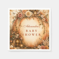 Botanical Boho Pumpkin Baby Shower