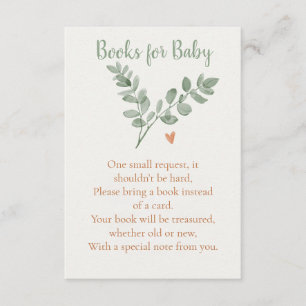 Botanical Books for Baby Card – Minimal Eucalyptus