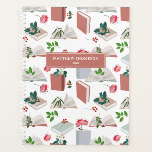 Botanical Books & Library Reading Pattern Planner