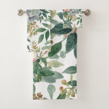 Botanical Bouquet Watercolor Eucalyptus Leaves
