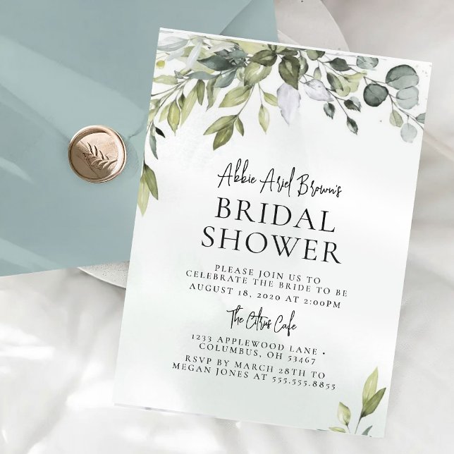 Botanical Bridal Shower Invitation (Creator Uploaded)