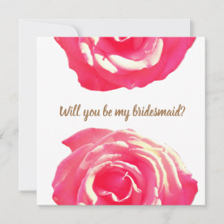 Botanical Bridesmaid Wedding Card