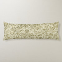 Botanical Brocade Toile Floral Green Sage Pattern