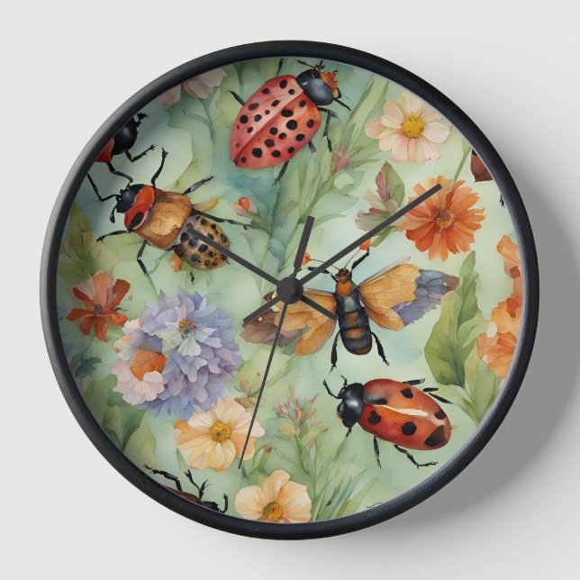 Botanical Bug Symphony Clock (Front)