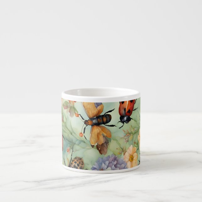 Botanical Bug Symphony Espresso Cup (Front)