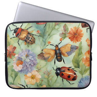 Botanical Bug Symphony Laptop Sleeve