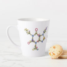 Botanical Caffeine Molecule Mug