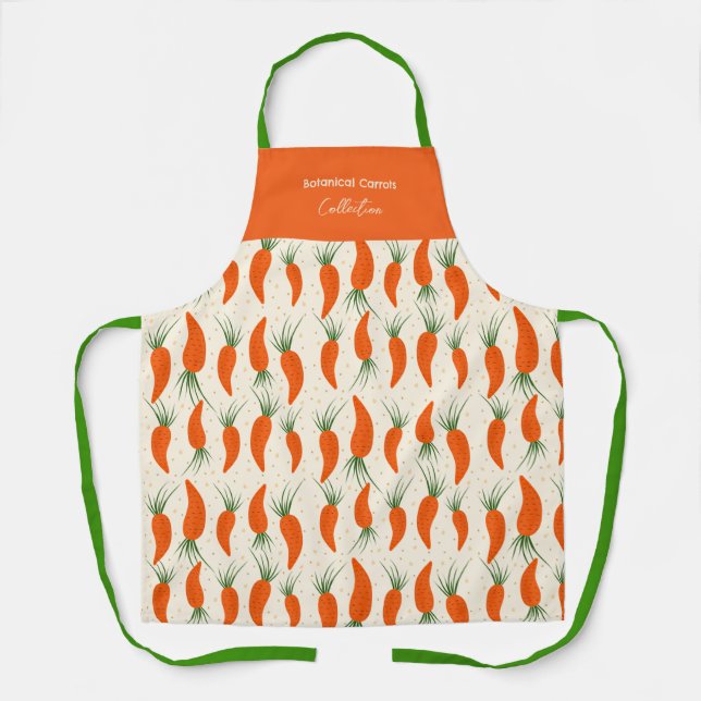 Botanical Carrots Collection Apron (Front)