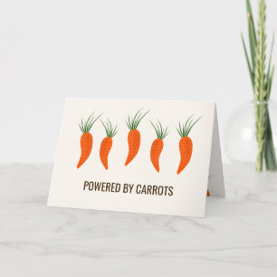 Botanical Carrots Collection Birthday Card