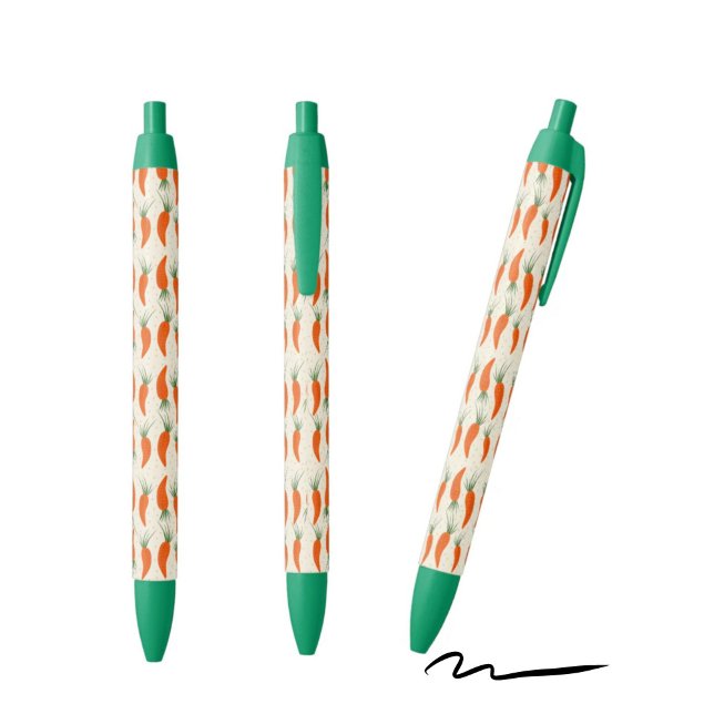 Botanical Carrots Collection Black Ink Pen (Creator Uploaded)