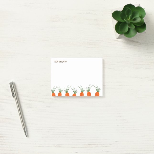 Botanical Carrots Collection Post-it Notes (Office)