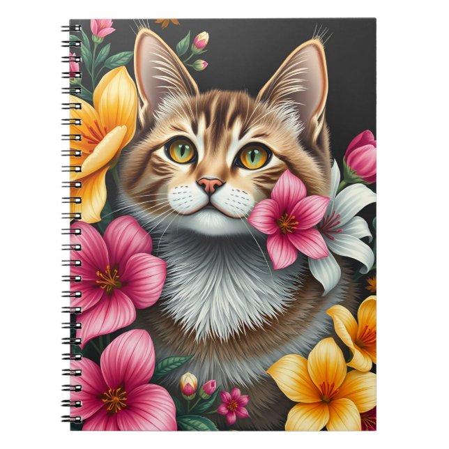 Botanical Cat Haven Notebook (Front)