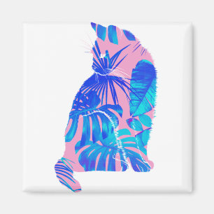 botanical cat magnet
