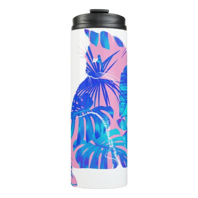 botanical cat thermal tumbler (Front)